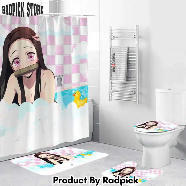Nezuko anime girls in bathtub combo bathroom set   rp0203919